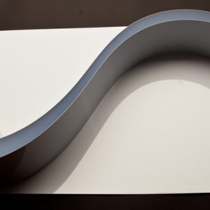 Chocolate Form Strips 1200mm x 80mm x 0.6mm cut strips white gloss upvc   (UPVC1200x80) 