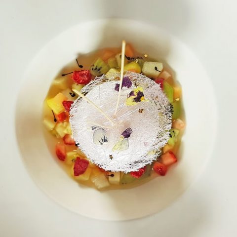 Strawberry Meringue Glace
